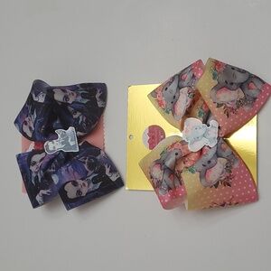 2 New Hair Bows for  Girl Bundle